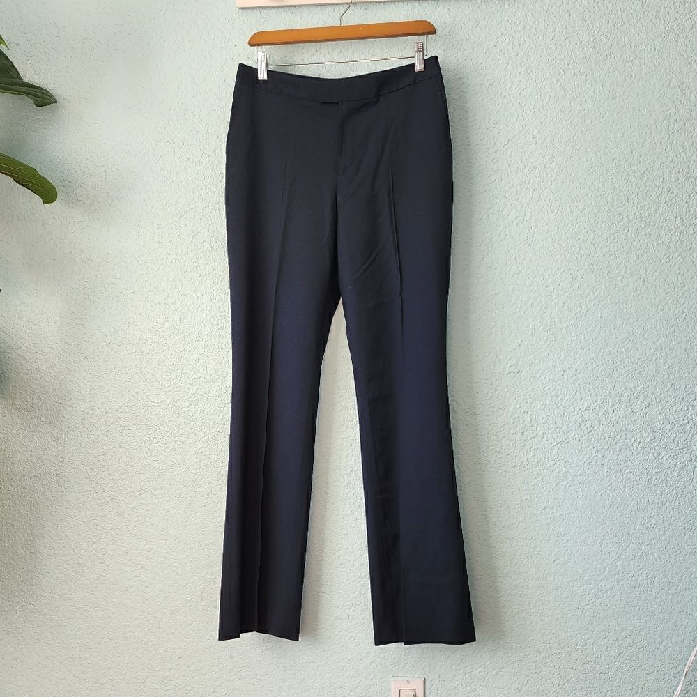 Ellen Tracy 100% wool minimalist elegant career trousers pants